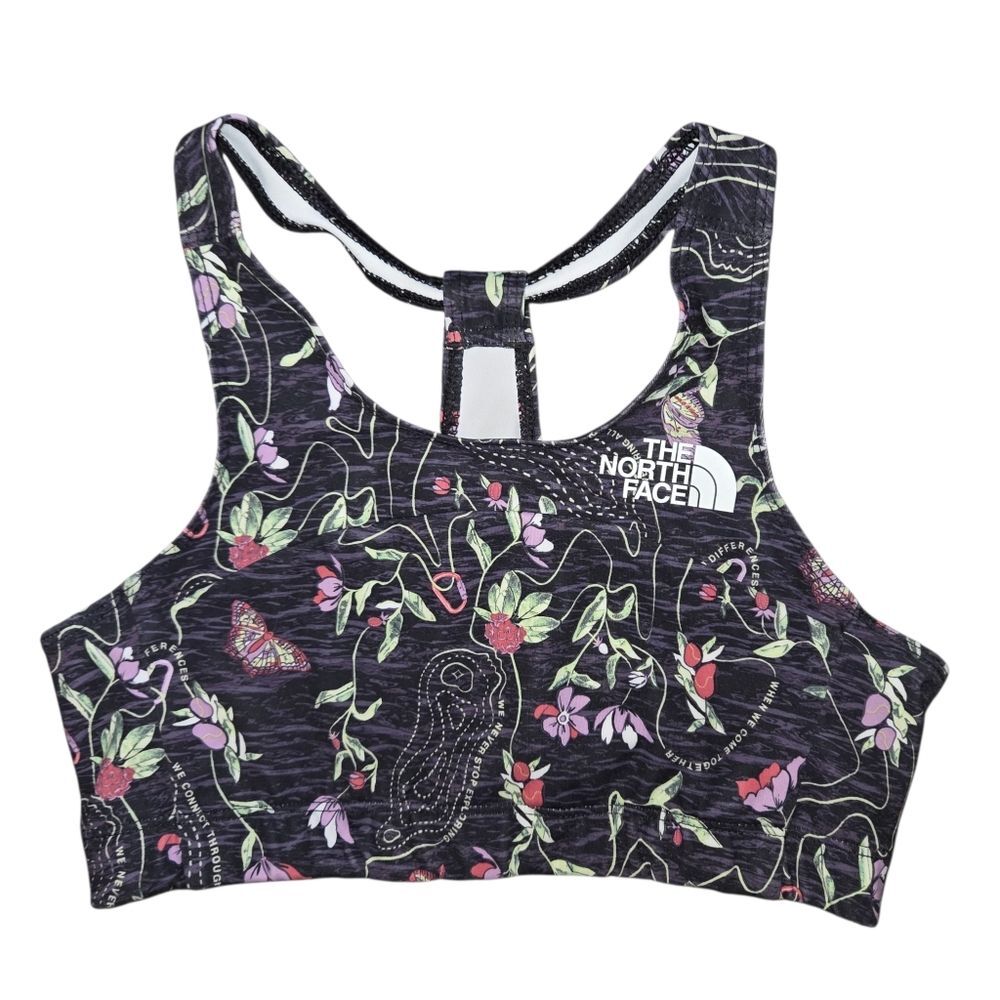 The North Face Never Stop Floral Butterfly Bralette - Girls' Size Medium 10